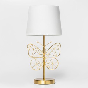 Butterfly Wire Table Lamp Gold Lamp Only - Pillowfort