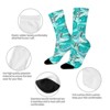 Sea Waves Women Printed Crew Socks Funny Funky Socks Soft Polyester Novelty Gifts for Artists Men - 4 of 4