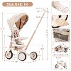 HTUTWOO 7-in-1 Foldable Toddler Tricycle Removable Pedal, Canopy, and Guardrail, Tricycle for 12-72 Months - 3 of 4