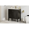 30 Inch Vintage Bathroom Vanity with Sink, Two Doors with Shelf, Soft Close Door Hinges-Christopher Knight Home - 4 of 4