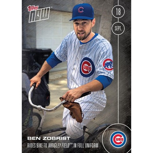 Topps Mlb Chicago Cubs Ben Zobrist #475 Topps Now Trading Card : Target