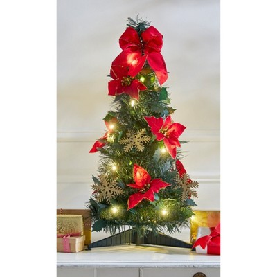 BrylaneHome Fully Decorated Pre-Lit Pop-Up Christmas Tree