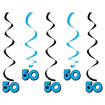 5ct 50th Birthday Dizzy Danglers