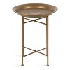 Kate and Laurel Mahdavi Round Metal Side Table, 16.5x16.5x20.5, Gold - 3 of 4