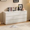 Karl Home 9-Drawer White Particle Board 62.99in. W Chest of Drawer - 3 of 4