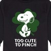 Boys' - Peanuts - St. Patrick's Day with Snoopy Long Sleeve Graphic T-Shirt - 2 of 4