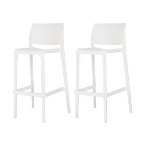 Sensilla 2pk Outdoor Stackable Bar Stools - Lagoon
 - 1 of 4