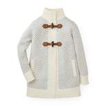 Hope & Henry Girls' Toggle Sweater Cardigan, Infant
