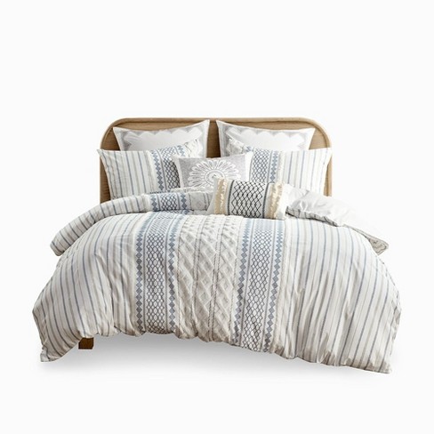 Gracie Mills Modesto Printed Cotton Comforter Set with Chenille - image 1 of 4