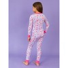 RuffleButts SoftSnooze Big Girls Ruffle Long Sleeve Pajama Set - 4 of 4
