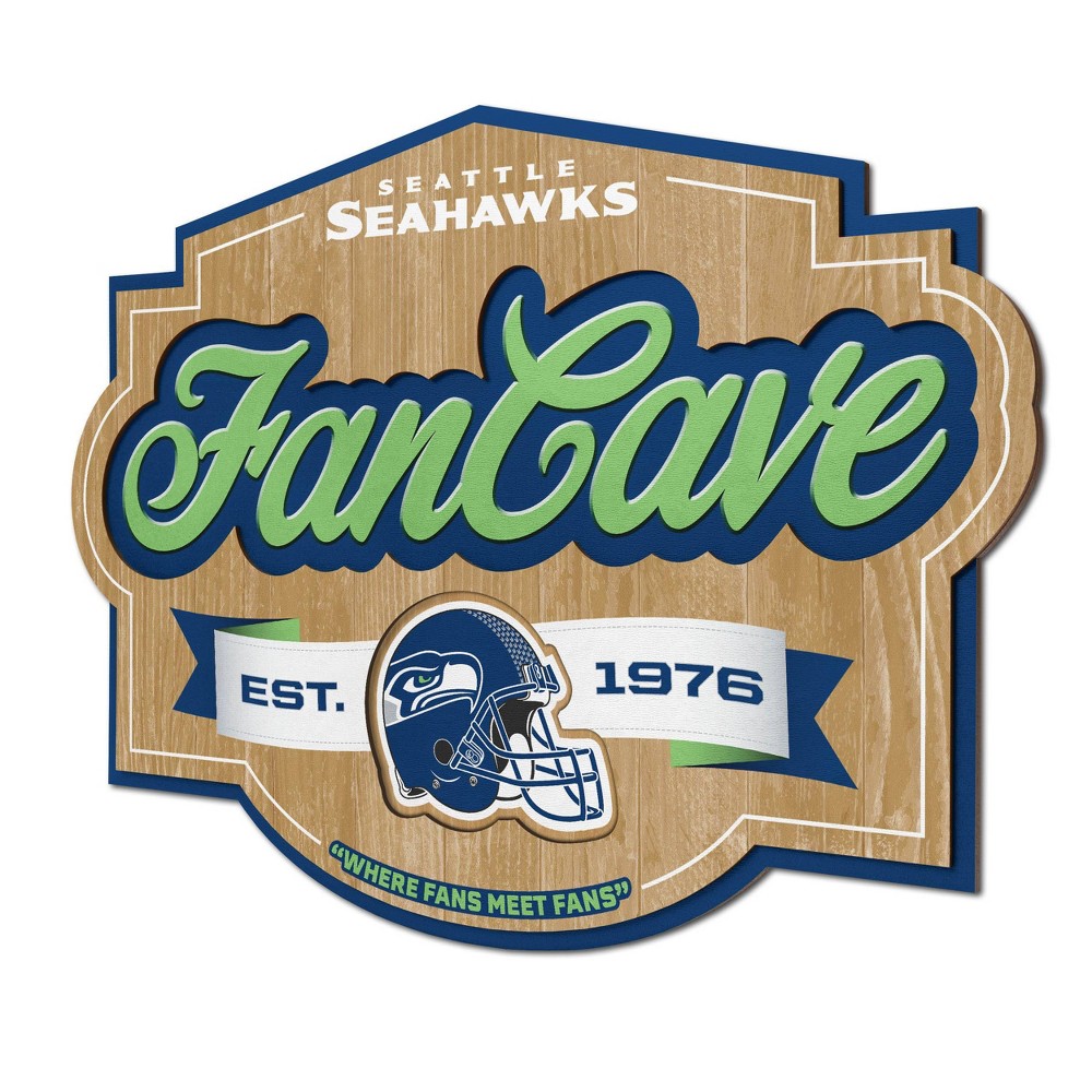 Photos - Coffee Table NFL Seattle Seahawks Fan Cave Sign