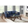 Rectangular Kai Coffee Table Dark Espresso - Picket House Furnishings: Modern Rubberwood Base, Tempered Glass Top - image 2 of 4