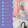 Turbie Twist Microfiber Hair Towel Wrap - for Women, Men & Kids - Travel & Bathroom Essential - Quick Dry Hair Turban for Curly, Long & Thick Hair - 2 of 4