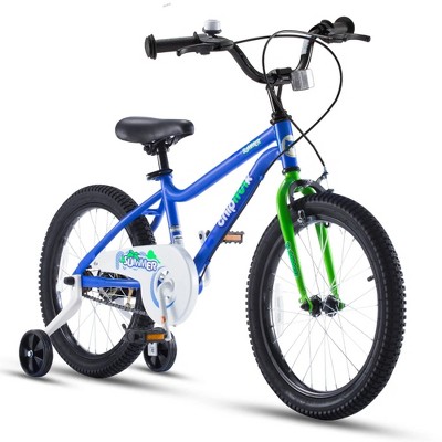 RoyalBaby Chipmunk Kids Bike with Dual Handbrake, Training Wheels & Bell for Boys and Girls