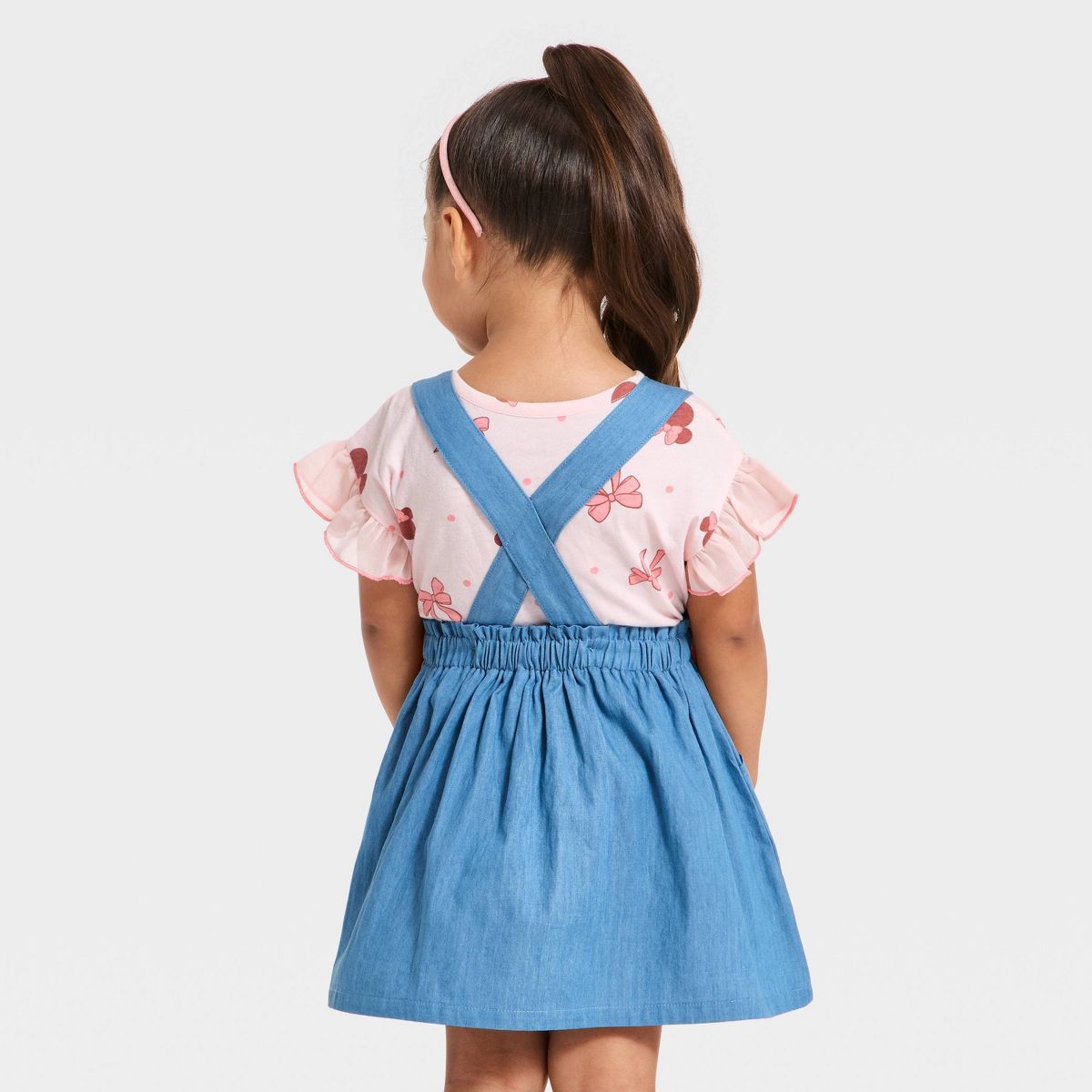 Toddler Girls' 2pc Disney Minnie Mouse T-Shirt & Skirt Set - Blue - thumbnail 2