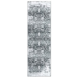 Vintage Floral Medallion Living Room Rugs, Soft Washable Non Slip Large Carpet for Bedroom Dining Room Office - 1 of 4