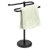 Home Mart Goods Matte Black Stainless Steel S-Design Fingertip Towel Holder With Heavy Base - 3 of 4