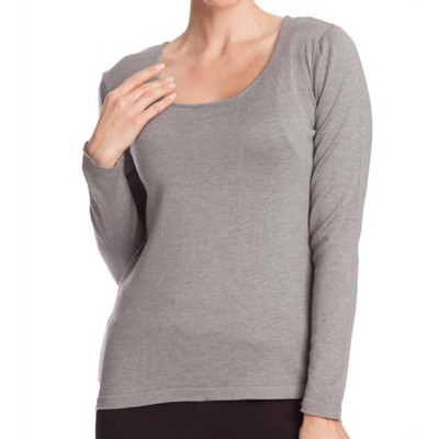 Women's Long Sleeve Scoop Neck Top - ANGEL