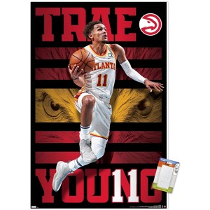 Trends International NBA Atlanta Hawks - Trae Young 20 Unframed Wall Poster Prints - 1 of 4