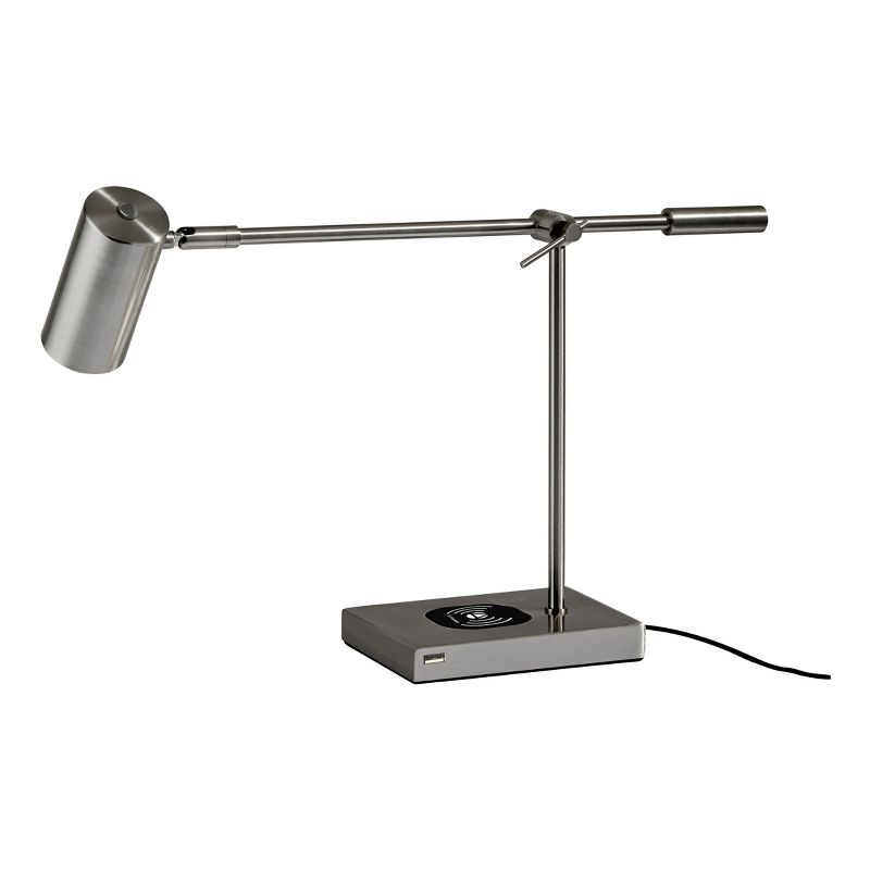 Collette LED Desk Lamp with Qi wireless Charging Pad -Adesso, 4 of 5
