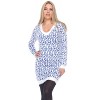 Women's Angora Leopard Print Sweater Dress - White Mark - 2 of 4
