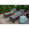 Casual Cushion Stripe Sunbrella Fabric 1-Piece Indoor/Outdoor Lumbar Pillow, 22"W x 9"L - 2 of 4