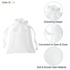 Unique Bargains Smooth Soft Wedding Christmas Satin Bags with Drawstring 3 Pcs - 3 of 4