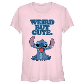 Junior's Women Lilo & Stitch Weird but Cute T-Shirt