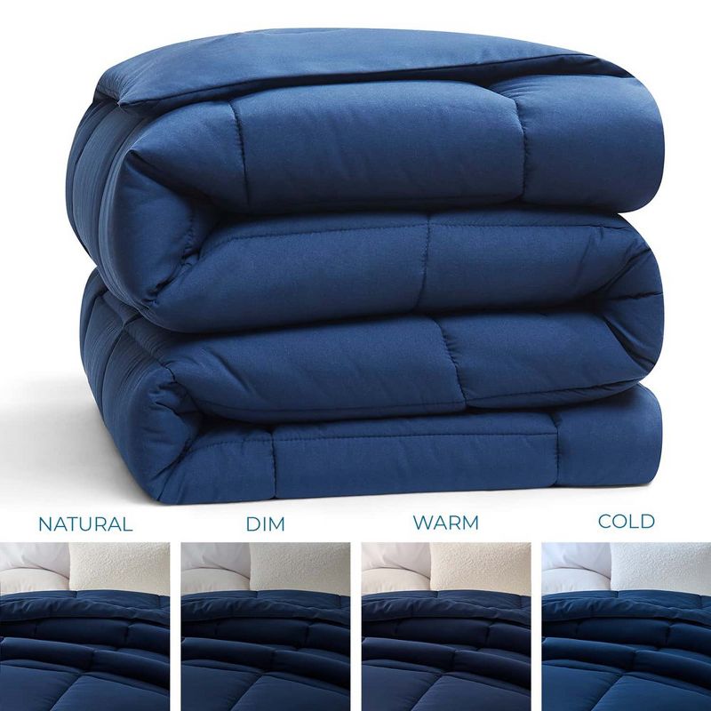 Nestl Premium Quilted Down Alternative Comforter with Corner Tabs, All Season Comforter Duvet Inserts, 2 of 10