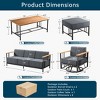 Outdoor Swivel Rocker Patio Chairs High Back Wicker Patio Furniture - 2 of 4
