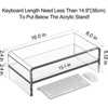BRINJOY Clear Acrylic Monitor Stand Riser 2 Tier, 5.12 Inches High Clear Computer Desk Organizer Shelf for Multi Media PC Storage Laptop - 2 of 4