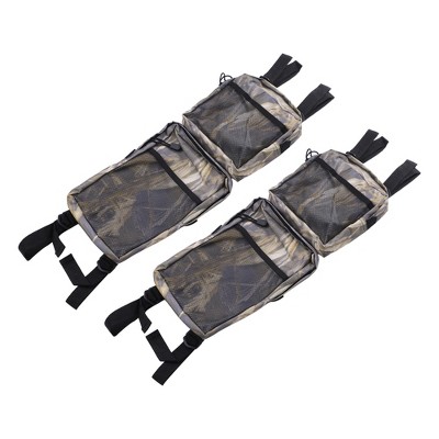 Unique Bargains ATV Fender Cargo Storage Bag Saddle Bags with Zipper for Polaris Camouflage 2 Pcs