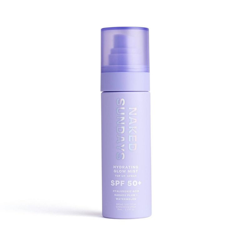 Naked Sundays Hydrating Glow Face Mist Top Up Spray - SPF50+ - 75ml, 1 of 11