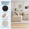 Modular Sectional Couches for Living Room, L-Shaped Sectional Couch with Deep Seat, Upholstered Sofa for Bedroom, No Assembly Required, Chenille - 4 of 4