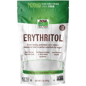 Erythritol Natural Sweetener by Now Foods  -  1 lbs Granual - 1 of 2