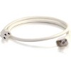 C2G 1ft 14AWG Power Cord (IEC320C14 to IEC320C13) - White - For PDU, Switch, Server - 250 V AC / 15 A - 2 of 2