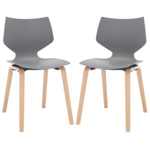 Darnel Molded Plastic Dining Chair (Set of 2) - SFV6903 - Safavieh Couture - 1 of 4