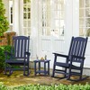 Arceso Outdoor Rocking Chair, HDPS Poly Rocking Chair, All Weather Resistant Plastic Outdoor Indoor Porch Rocker, Heavy Duty Rocker for Patio,  Garden - 2 of 4