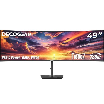 Deco Gear 49" Curved Ultrawide Monitor DQHD 5120x1440 120Hz