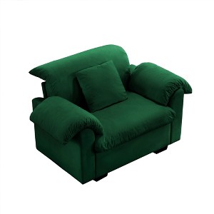 SKRAN Single Sofa Couch, Comfy Upholstered Deep Armchair with Storage, Modern Lounge Chair for Living Room Bedroom, Small Space - 1 of 4