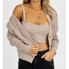 Women's CABLE KNIT BRALETTE + CARDIGAN SET - LE LIS - 2 of 4