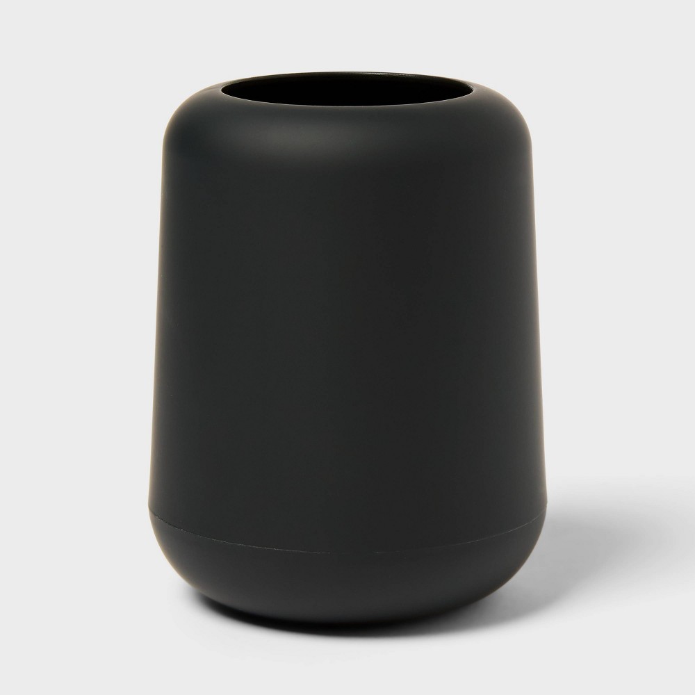 Soft Touch Plastic Toothbrush Holder Black - Room Essentials™