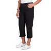 Alfred Dunner Womens Denim Fringe Capri Pant - 3 of 4
