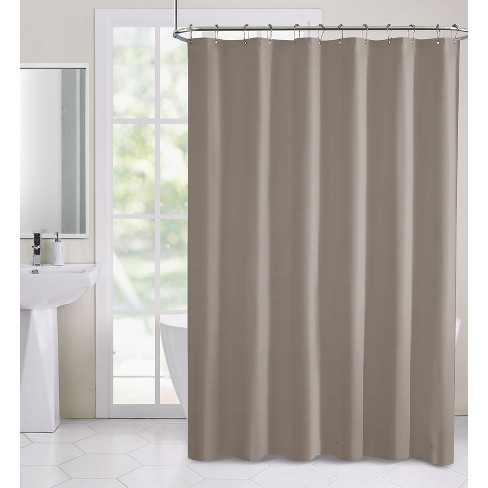 Light Weight PEVA Shower Curtain Liner, Weighted Magnetic Hem, Brown, 70 x  71, Mainstays