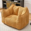 CAVINAS Chenille Fabric Bean Bag Chair with Armrest,Soft Bean Bag Couch,Accent Chairs for Living Room - 2 of 4