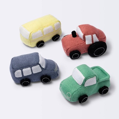 Image of Cars and Trucks Soft Toy Set - Cloud Island™ 4pc