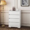 KTMBDW Dresser, 4 Drawer Dressers Chest of Drawers, Modern Tall Dresser, Wood Drawer Chest Storage Cabinet for Living Room, Hallway - 3 of 4