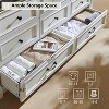 Mastgoal 61" Farmhouse Dresser with 8 Drawers, Rustic Wood Closet Storage with Roman Column for Bedroom - 2 of 4