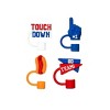 CharCharms 4pk Tailgate Football Straw Toppers - 4 of 4