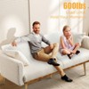 MOONMISS Polyester Sofa Set Loveseat Sofa with Metal Feet , 65"Convertible Futon loveseat - 2 of 4
